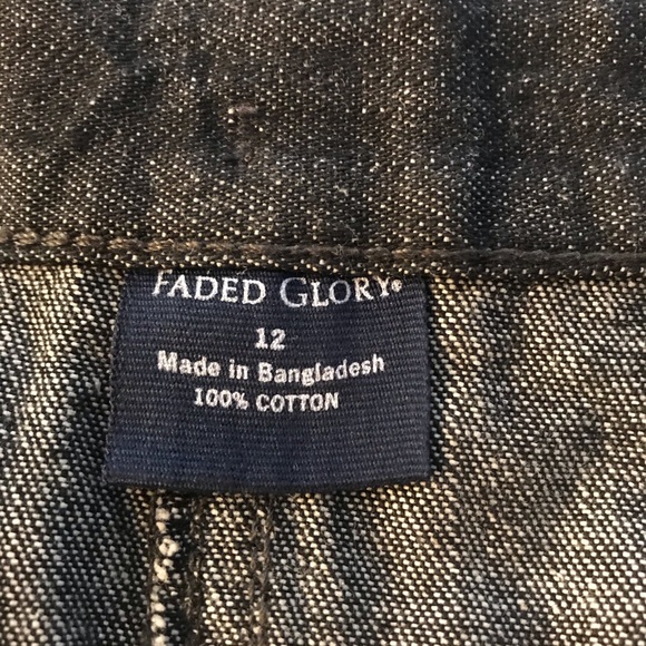 Faded Glory jeans skirt, size 12 - Picture 7 of 7
